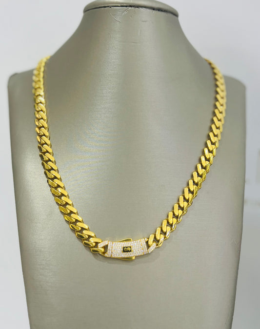 21k Gold Monaco Chain Necklace