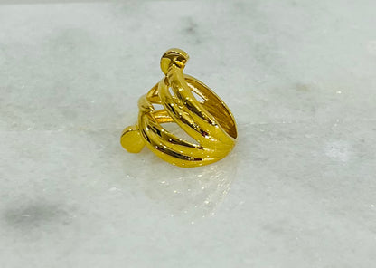 21k Gold stacked Ring