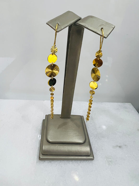 21k Gold Dangling Earrings