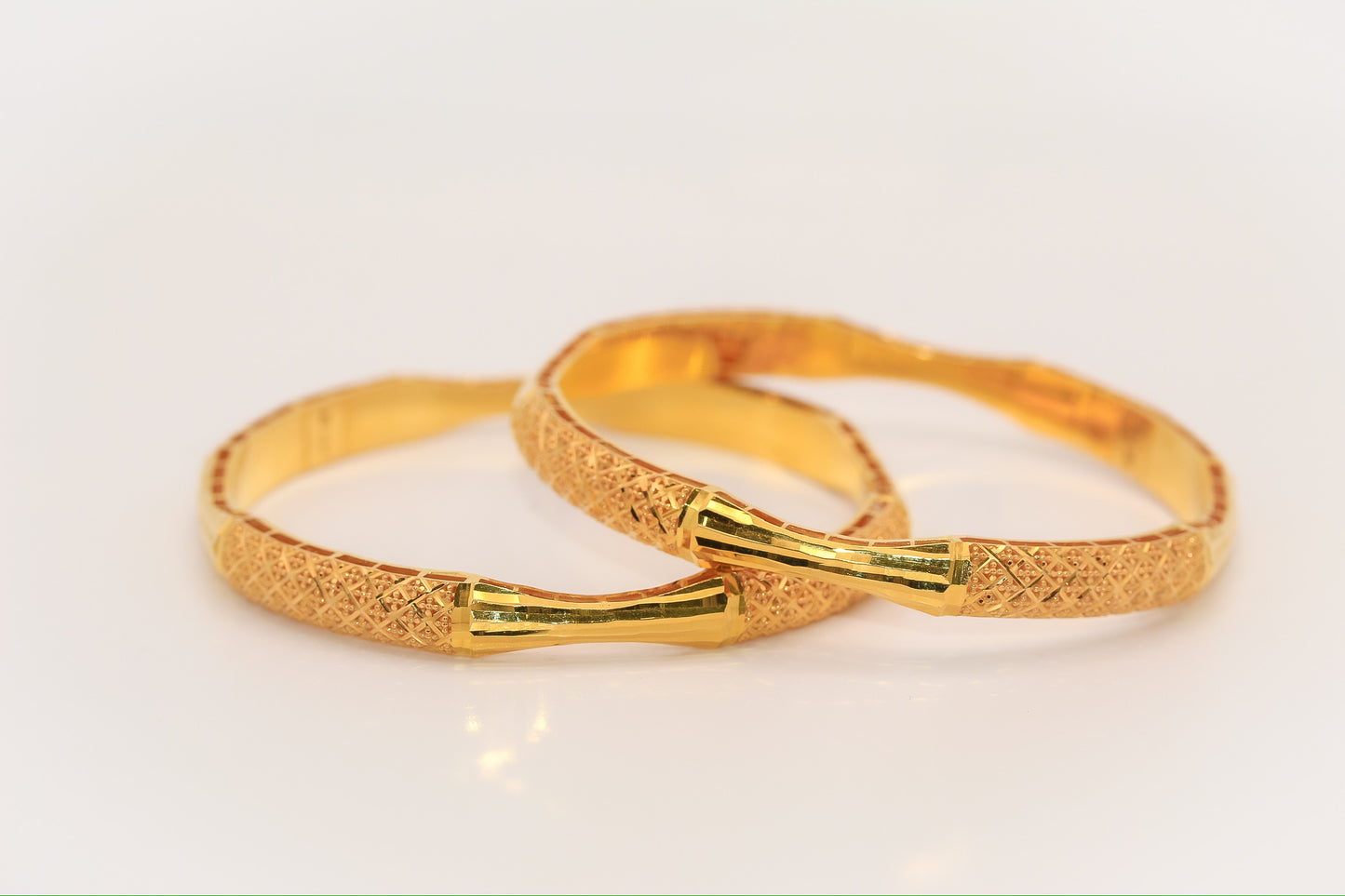 21k Gold Fancy Bangles