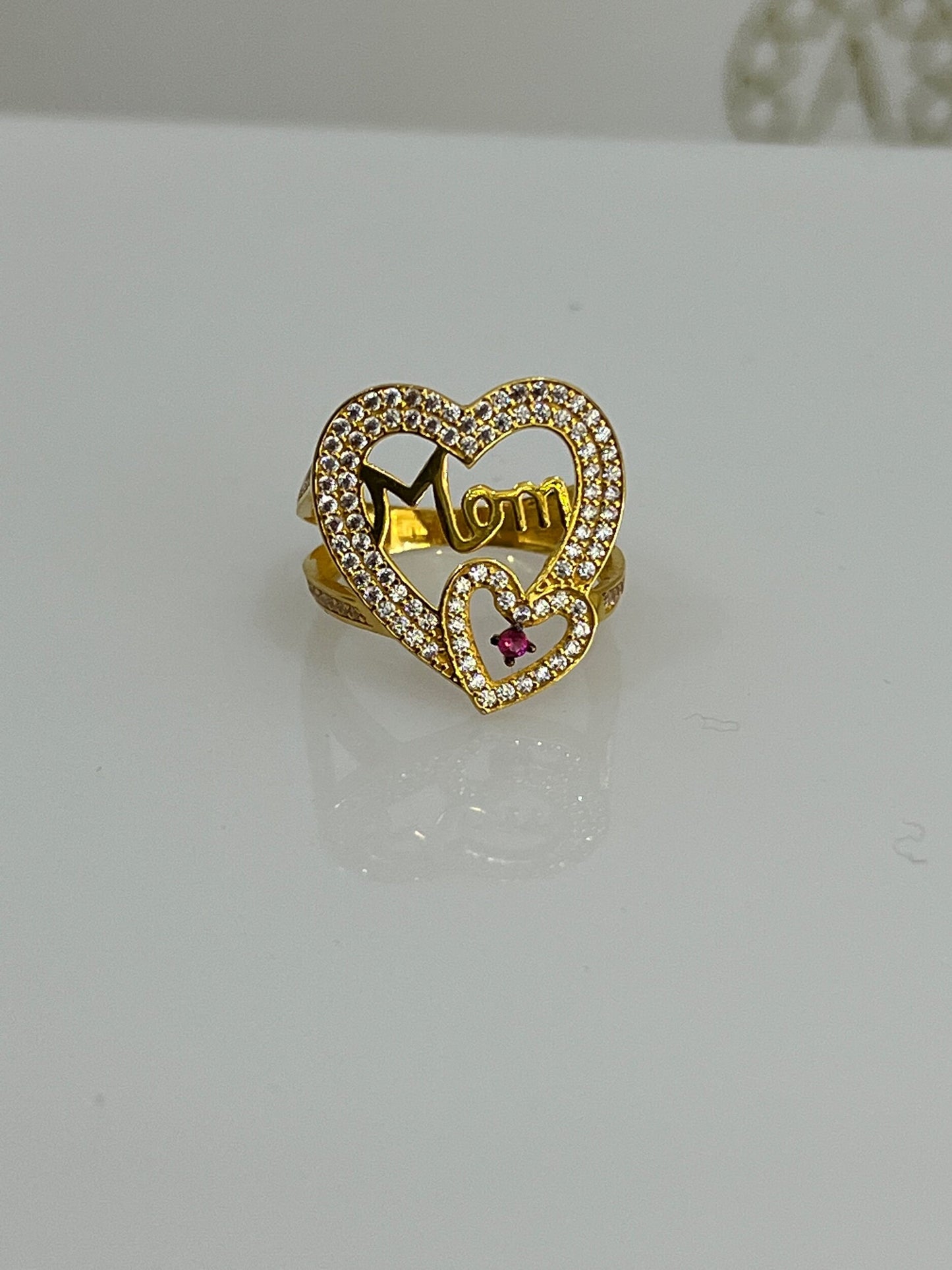 21k Gold Mom Ring