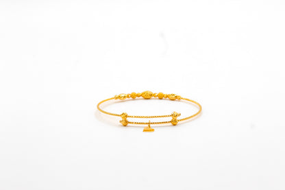 21K Gold Kids Bead Bracelet