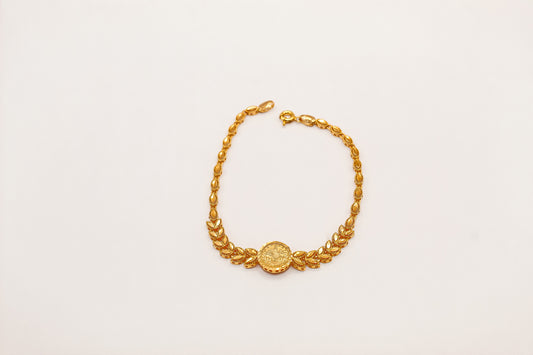 21K Gold Turkish Coin Bracelet