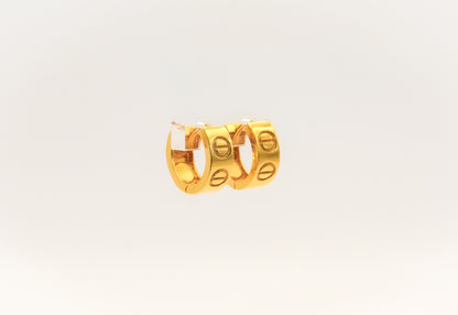 21K Gold Mini Huggies Earrings