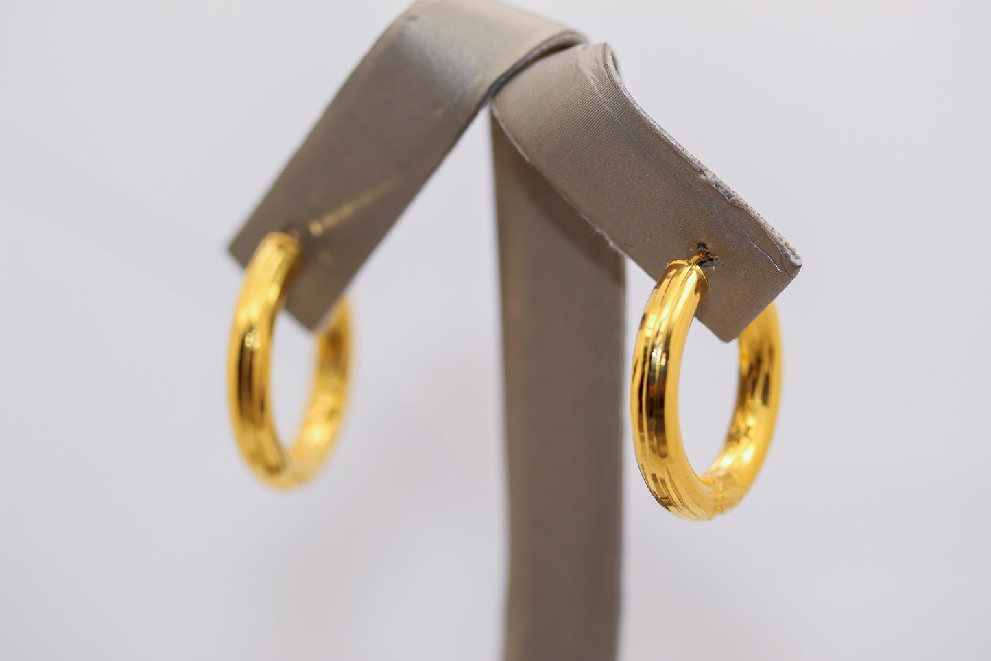 21k Gold Hoop Earrings