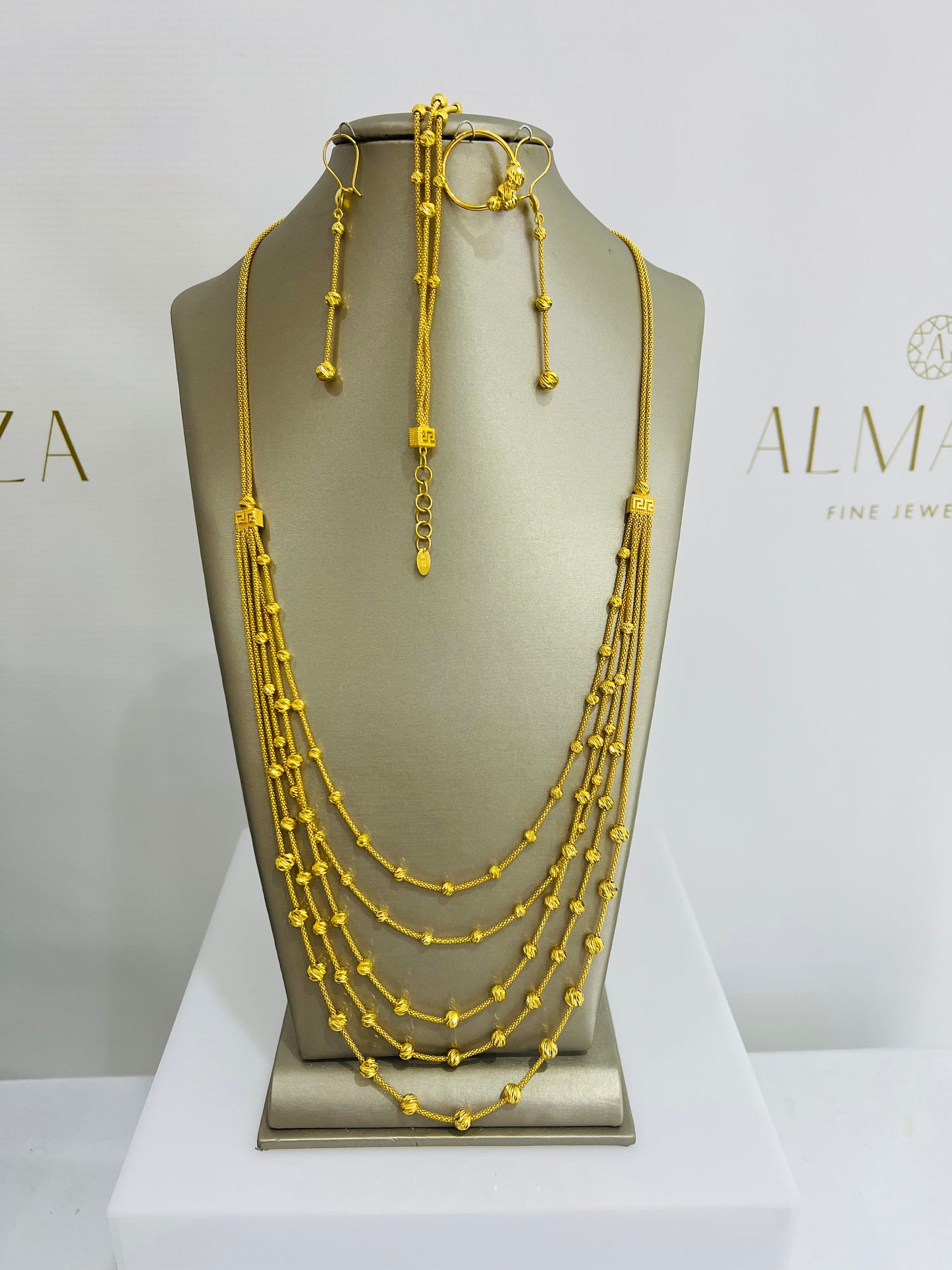 21k Gold Layered Necklace Set