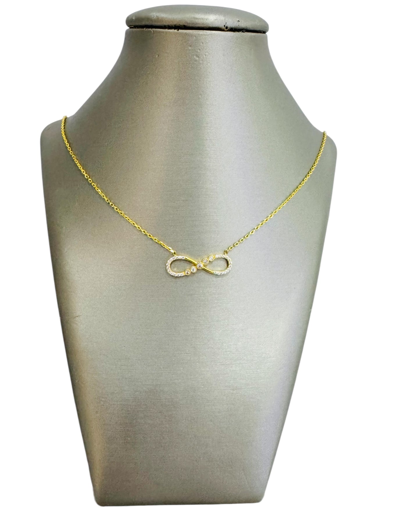 21k Gold Infinity Necklace