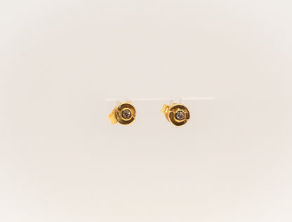 21K Gold Mini Stud Kids Earring