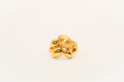 21K Gold Bubble Ring