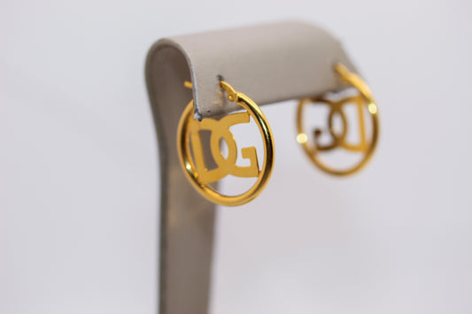 21K Gold Hoop Earrings