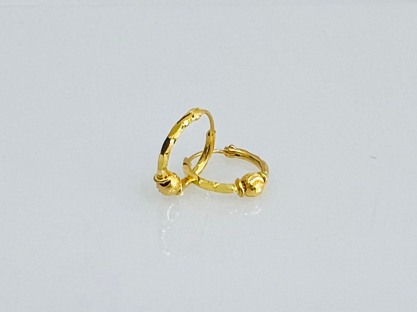 21k Gold kids Mini Hoop Earrings