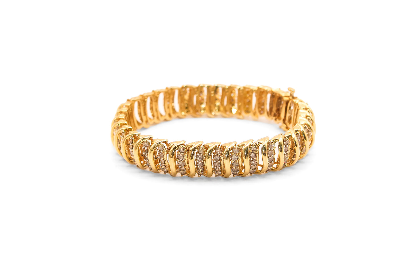 10K Gold Diamond 5 Carat Tennis Bracelet