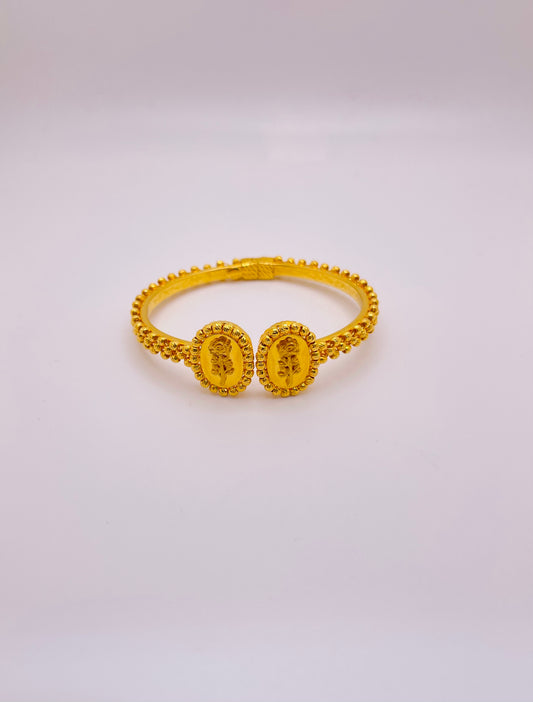 21k Gold Himo Rose Bangle Bracelet