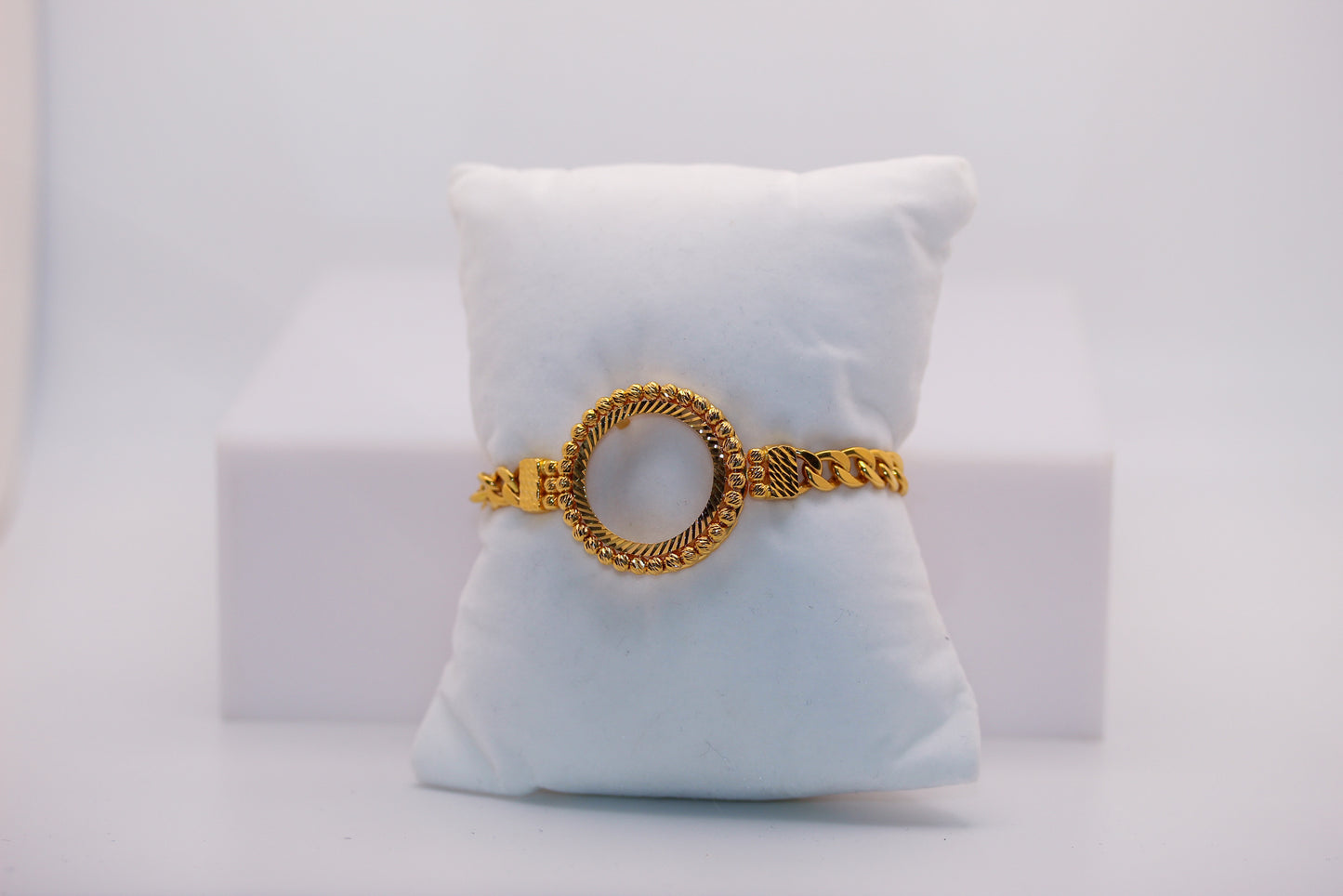 21k Gold Himo Coin Bracelet