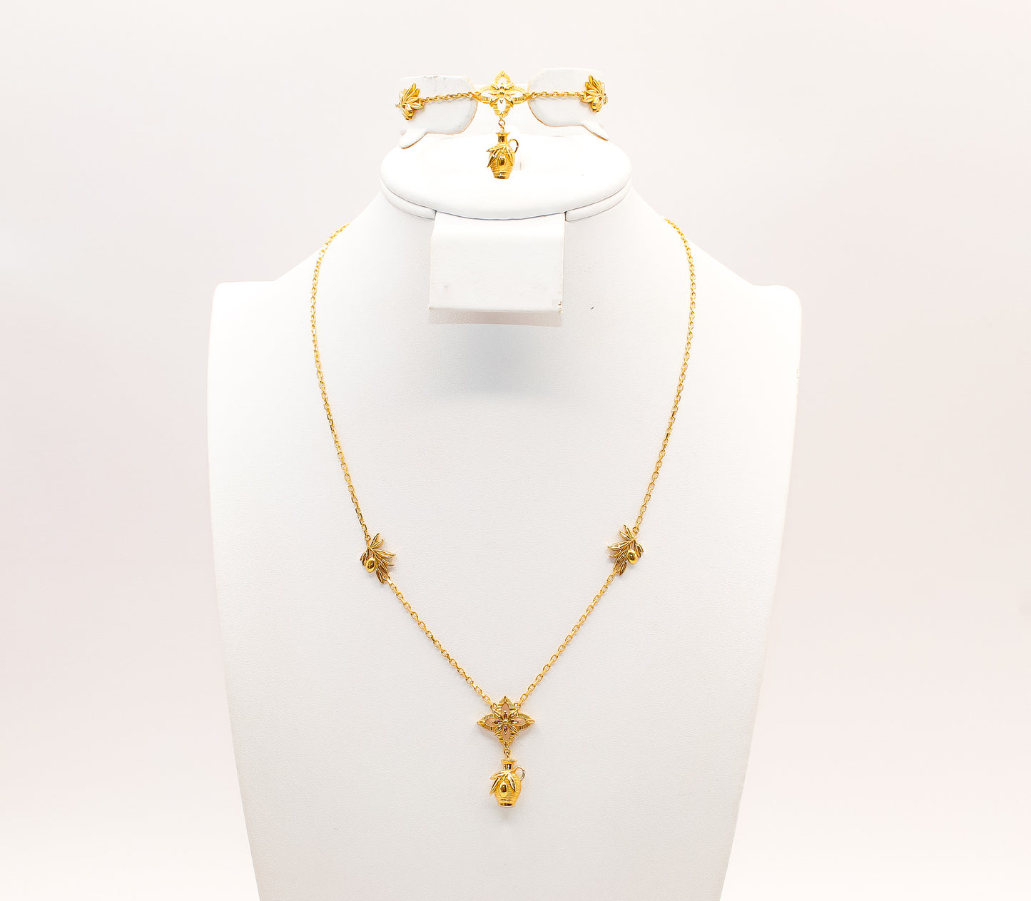 21K Gold Olive Collection Set