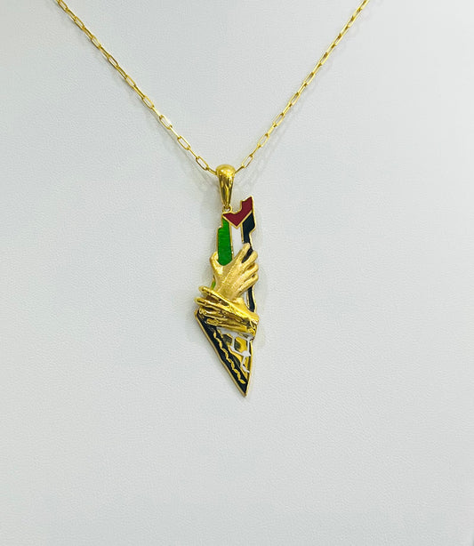 21k Gold Palestine Necklace