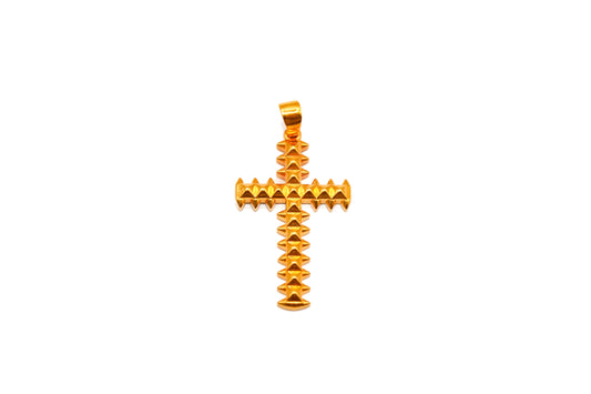 21K Gold Cross Pendant