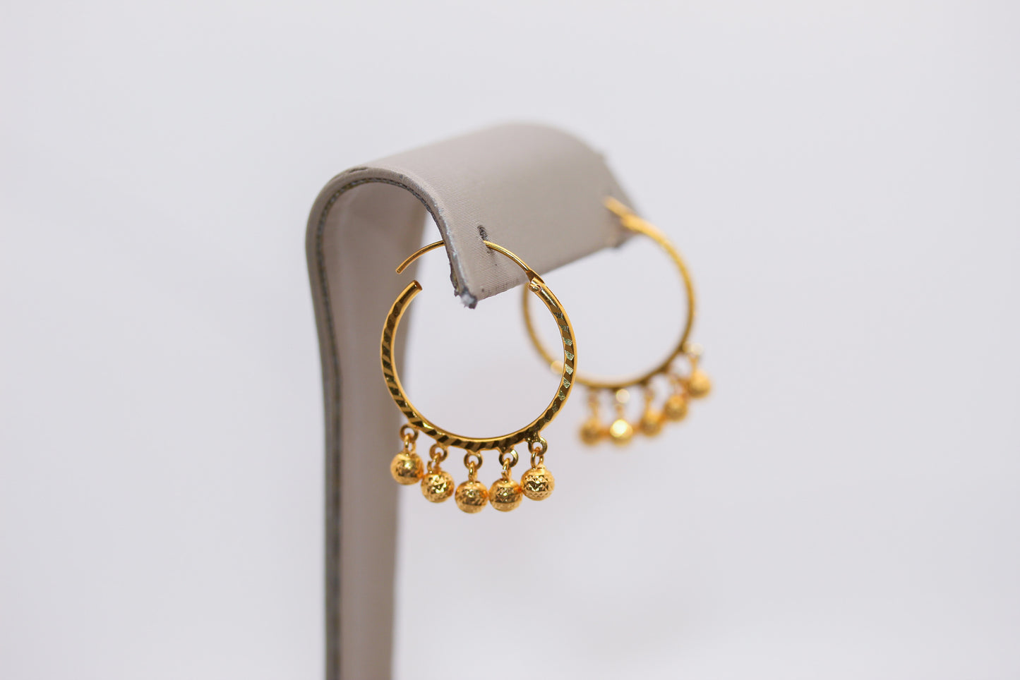 21k Gold Hoop Earrings