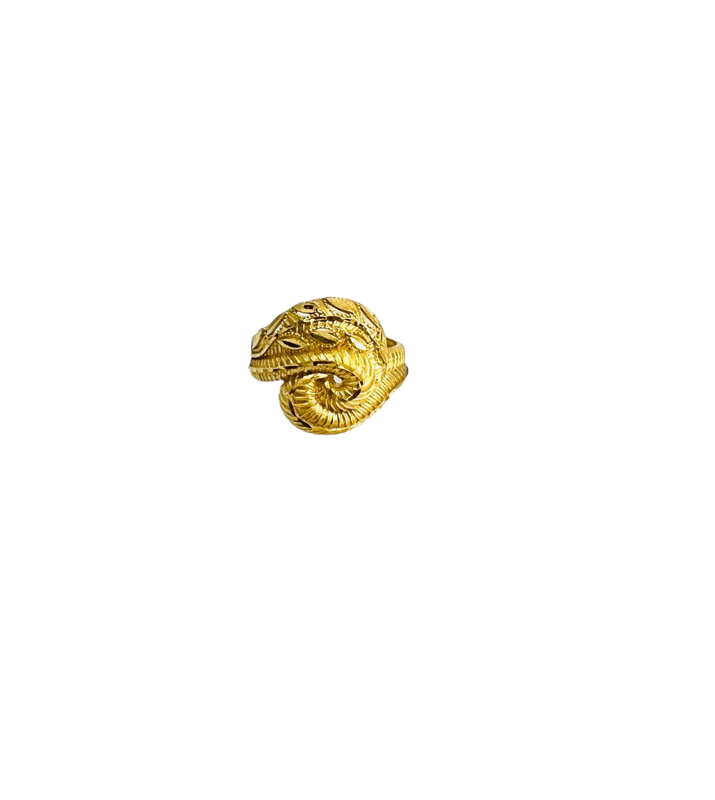 21k Gold Leaf Ring