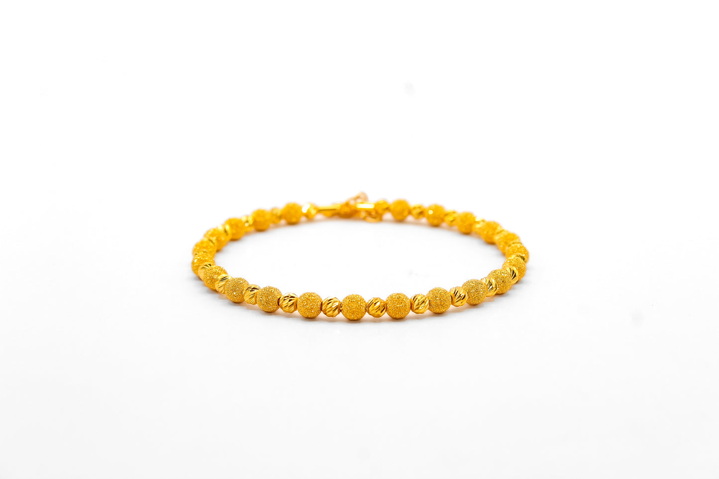 21K Gold Beaded Bracelet
