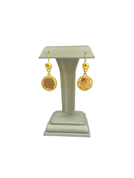 21k Gold Coin Earrings