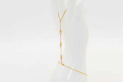 21K Gold Hand Bracelet, 3.2 g