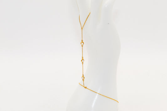 21K Gold Hand Bracelet