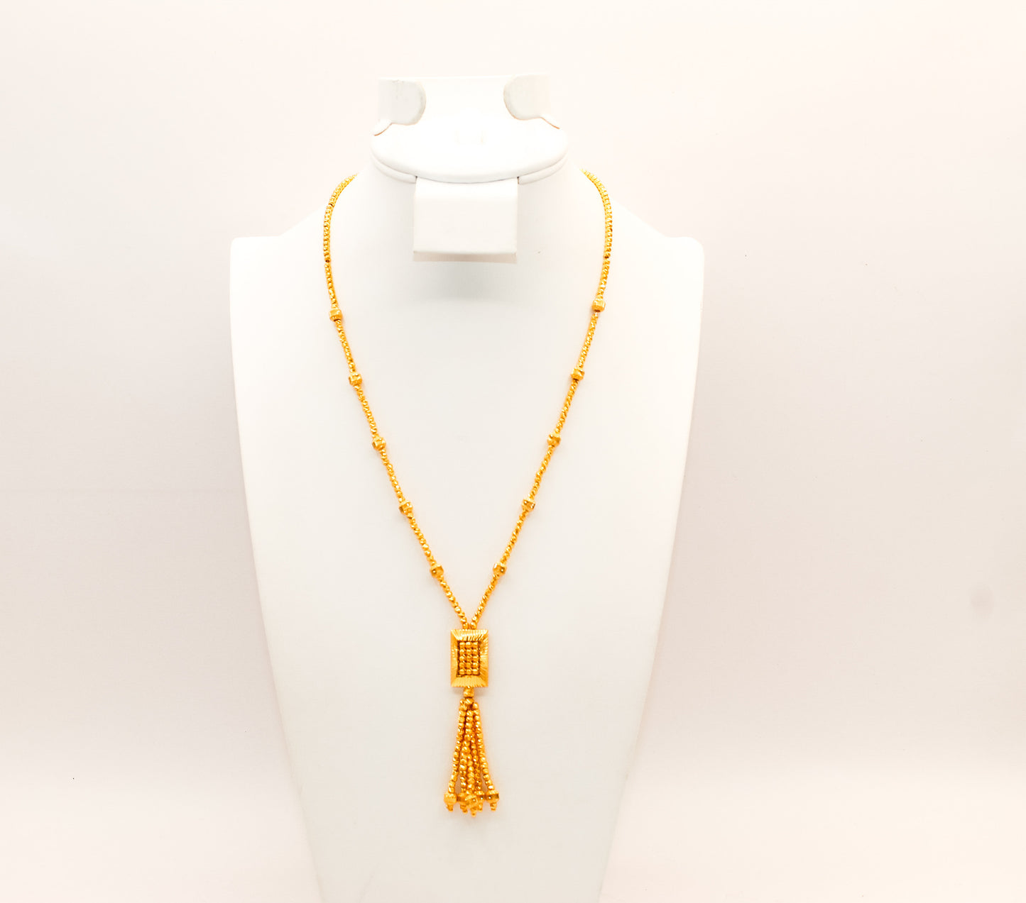 21K Gold Beaded Necklace