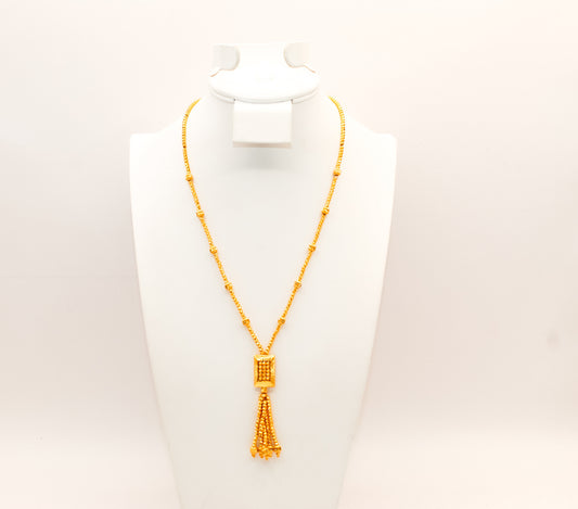 21K Gold Beaded Necklace