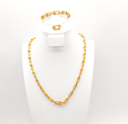 21K Gold Link Set