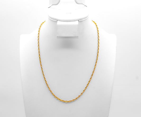 18K Gold Thin Mariner Chain