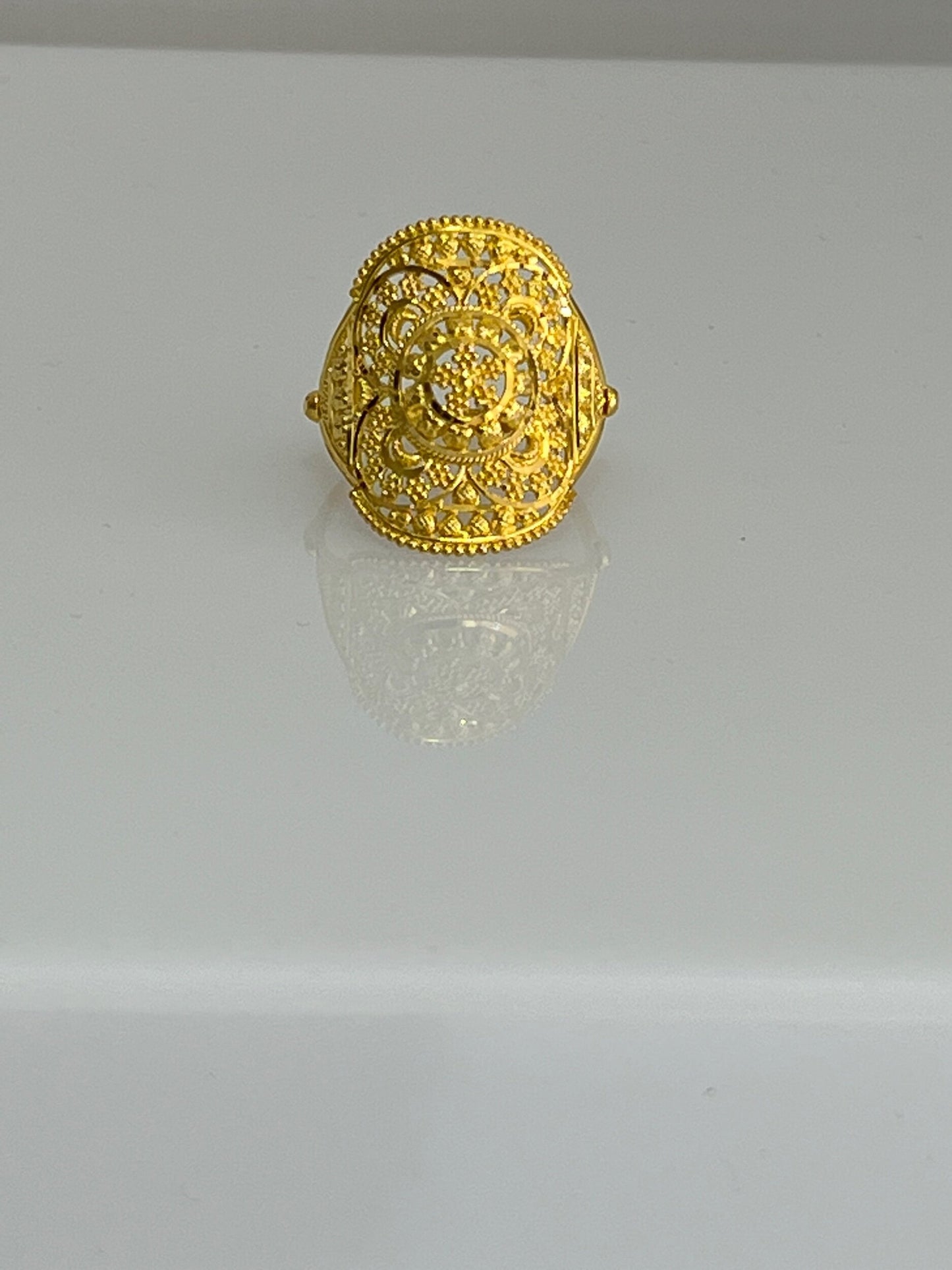 21k Gold Indian Motif Ring