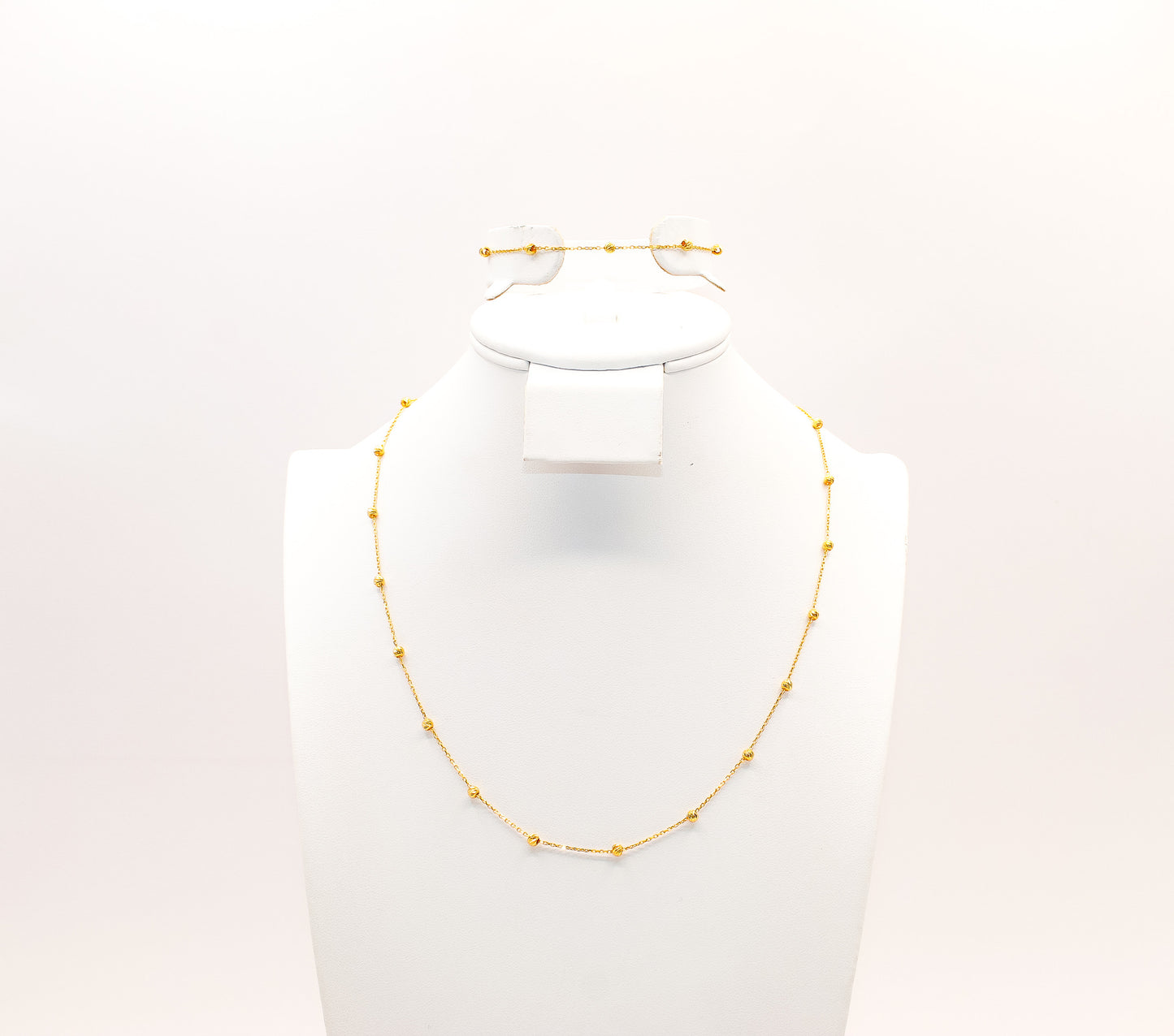 21K Gold Delicate Bead Set
