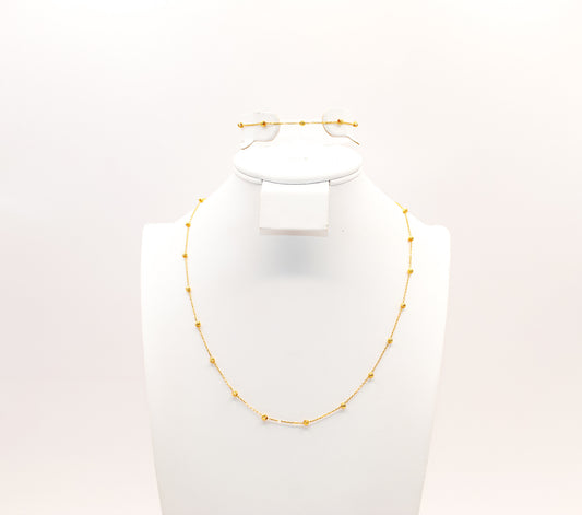 21K Gold Delicate Bead Set