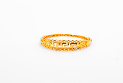 21K Gold Greek Key Bracelet