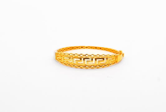 21K Gold Greek Key Bracelet