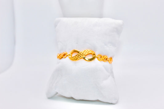 21k Gold Infinity Bracelet