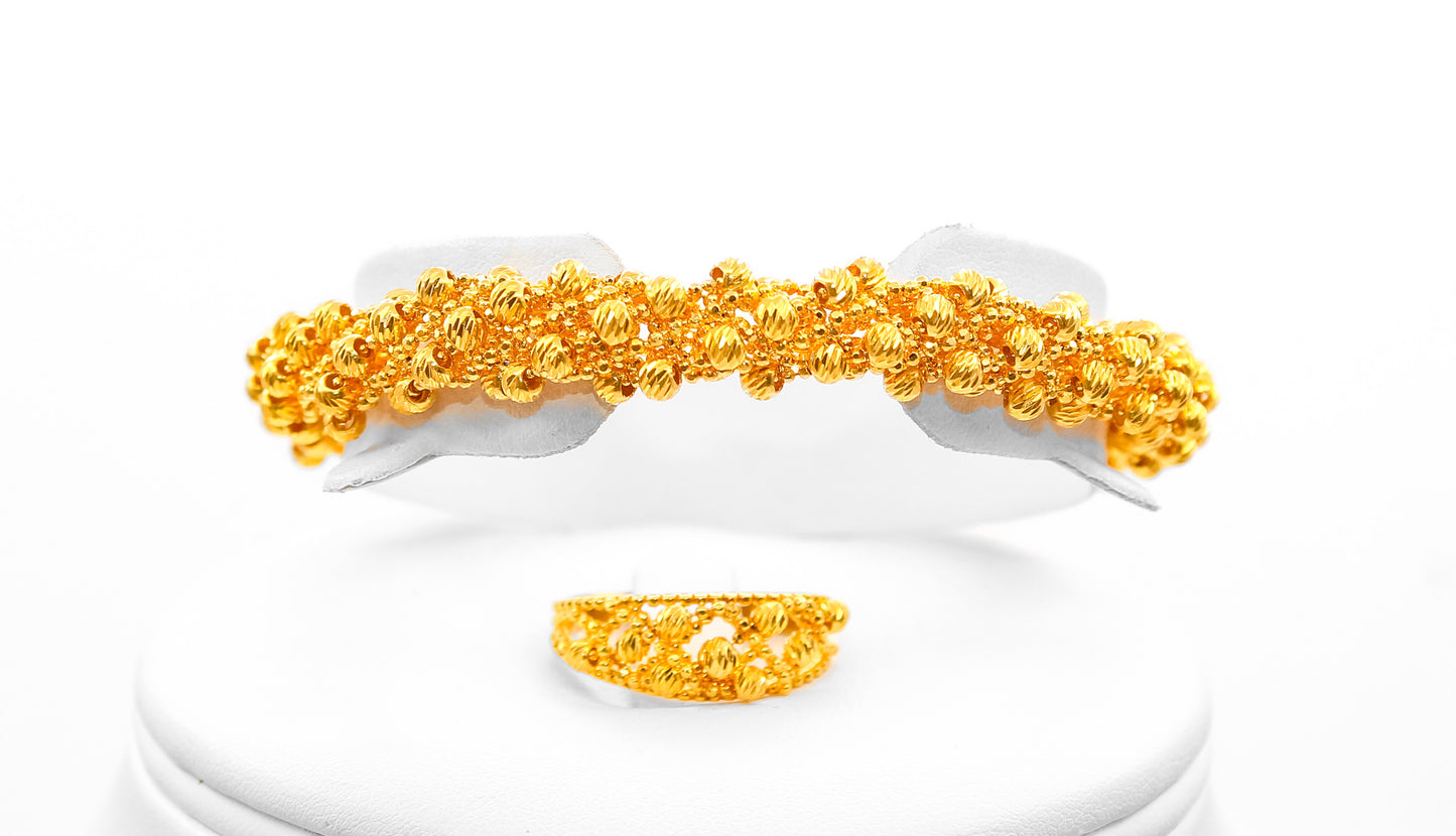 21K Gold Bold Shall Set