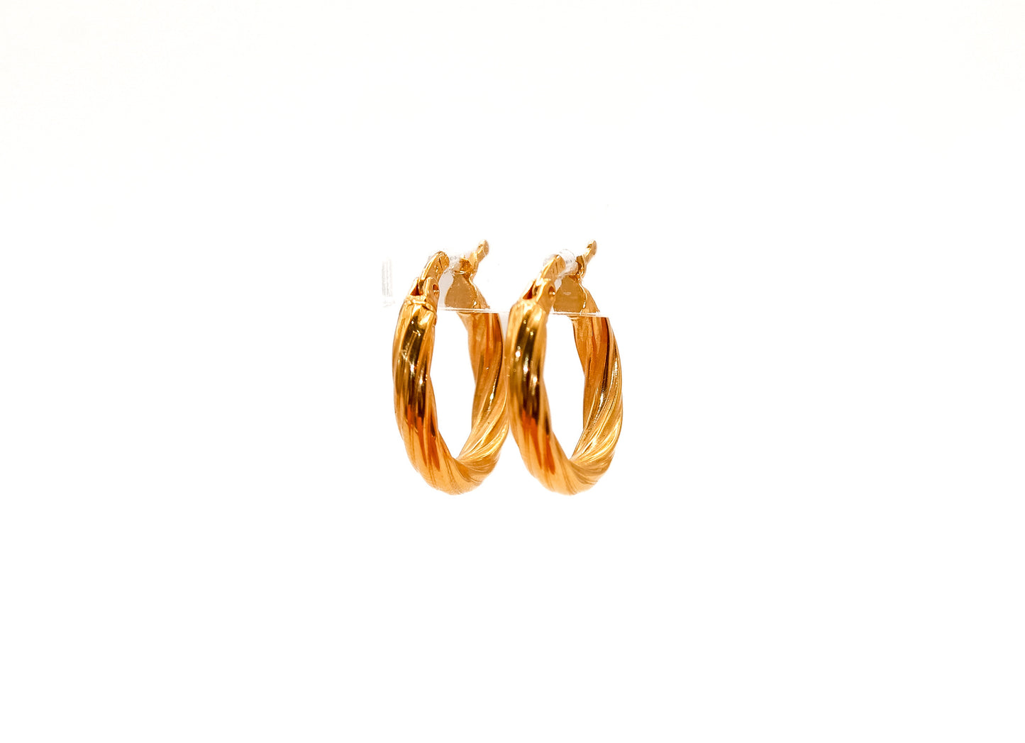 21k gold small Hoop earrings