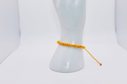 21k Gold Beaded Bracelet