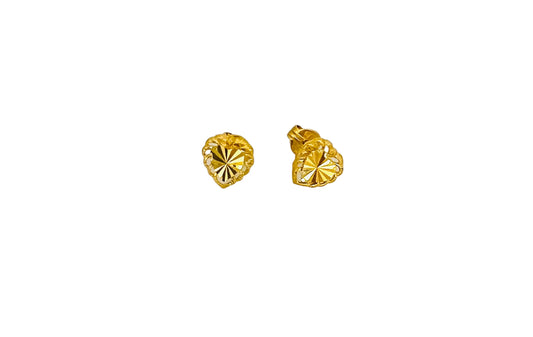 21k Gold Heart Earring