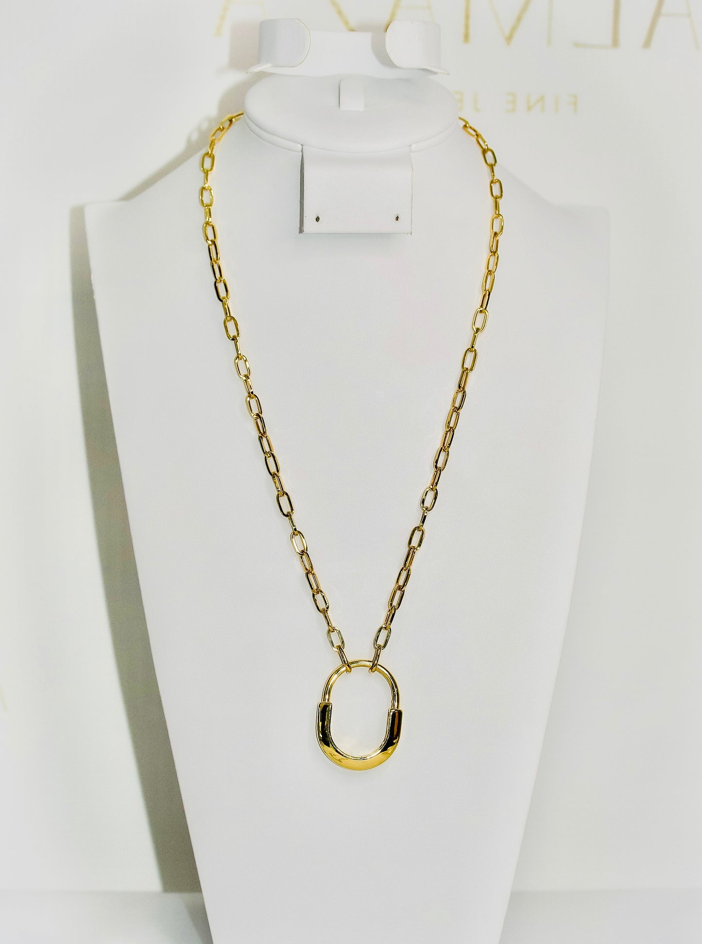 18k Clip Necklace