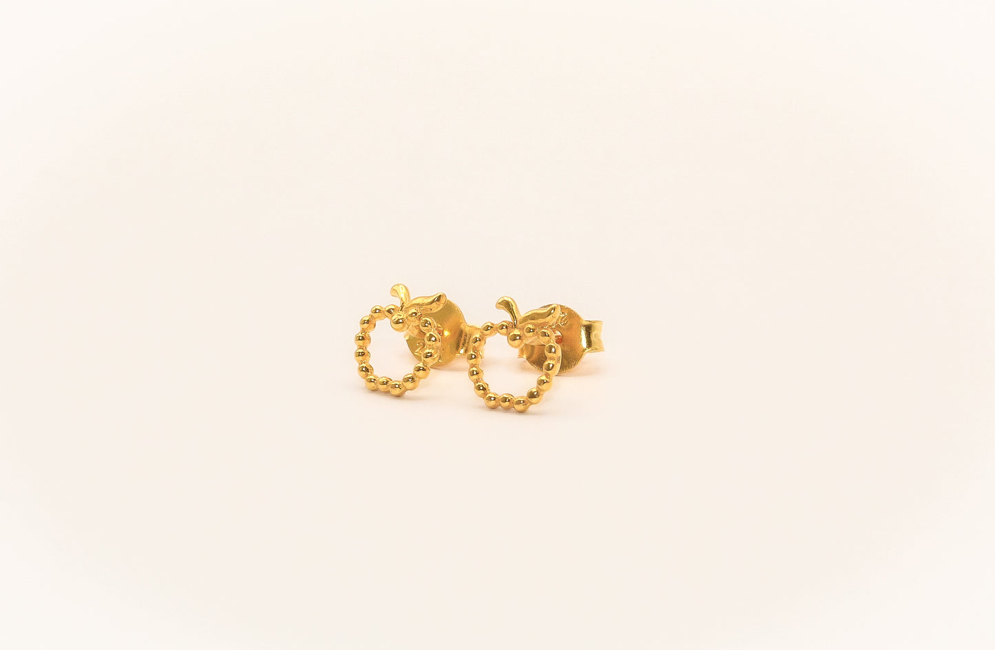21K Gold Apple Kids Earrings