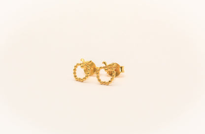 21K Gold Apple Kids Earrings