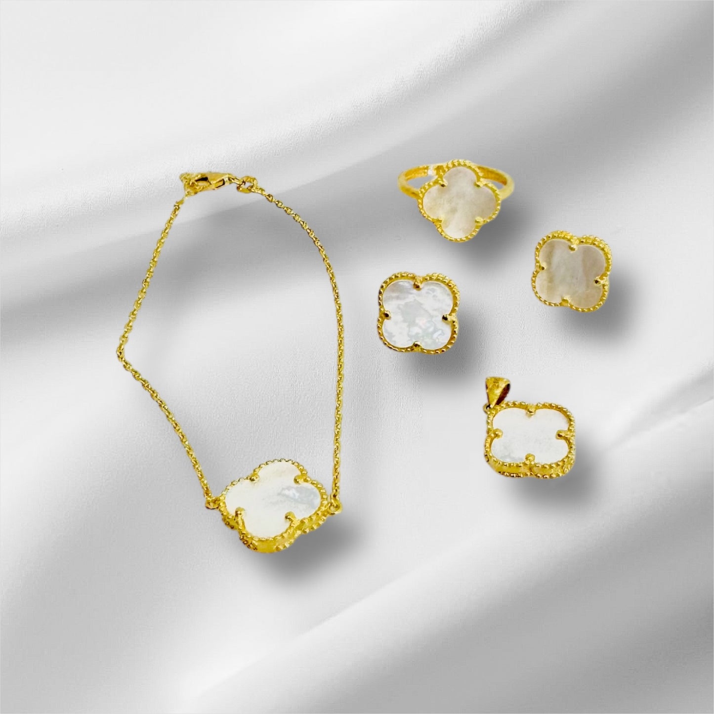 21k Gold Flower Set