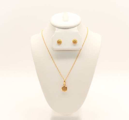 21K Gold Mini Kids Necklace Set