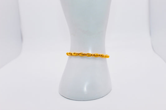 21k Gold Beaded Bracelet