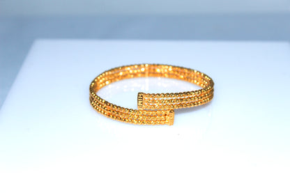 21k Gold Himo Cuff Bracelet