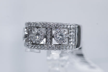 14k White Gold 1.32 Carat Diamond Ring