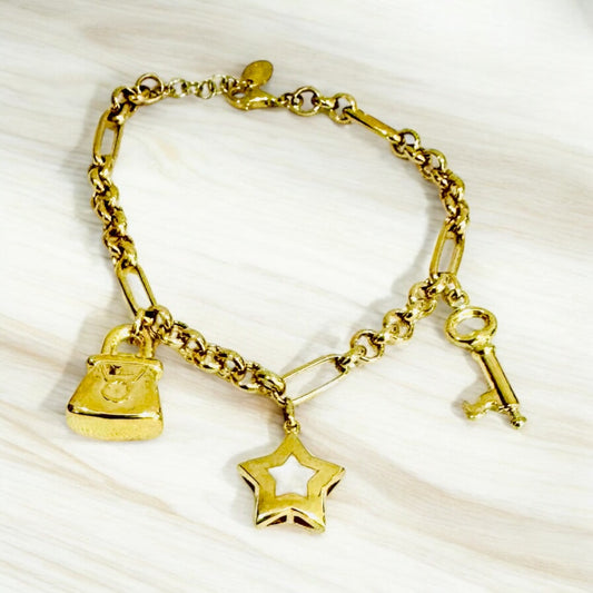 18k Gold Charm Bracelet